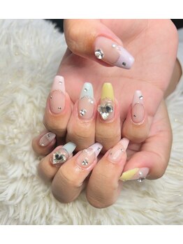 レディスペネイル ノウラ 名駅店(Redispe nail NouRa)/カラフルフレンチ
