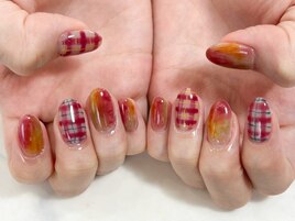 チェックネイル