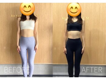 トゥーユージム 調布店(toyou...GYM)/お客様〈BEFORE→AFTER〉