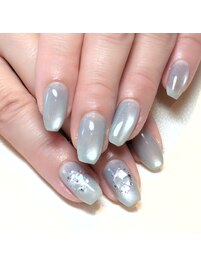 ブルーマグネット×シェルネイル