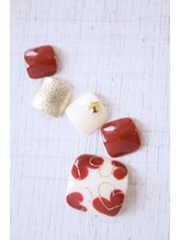 ラルネイル 大宮(Lull. nail)/＊ＲＥＤ＊ダブルハート＊