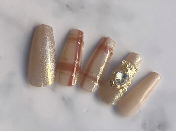 ネイルアイラッシュ アールエビス(R EBISU)/チェック柄/マグネット