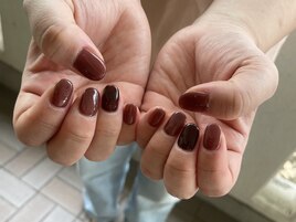 ワンカラー/ブラウン/福岡/天神