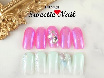 スウィーティーネイル 柏駅西口店(Sweetie Nail)の写真/【ジェルアートフリーコース¥8250～】時間内に収まるアート内容の色の追加やストーン追加等は無料!