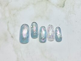 8月定額/うるうるネイル
