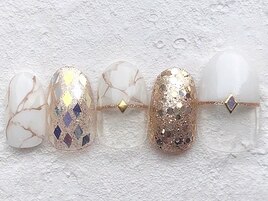 タイダイ メタリック 大理石