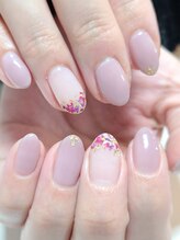 ネイルアンドまつげエクステ専門サロン スリー(THREE)/春のフラワーネイル