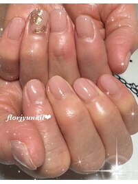 ワンカラーワンポイントnail