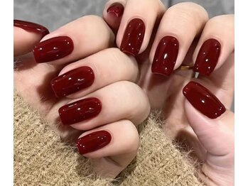 ビルドアップビューティー(Build Up Beauty)/臙脂色ネイル