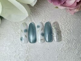 フラワーネイル　春ネイル