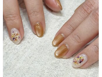 マグネット×ドライフラワー