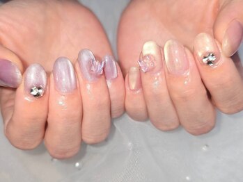 ネイルバイピヌ(nail by pinu)/マグネット×パーツ