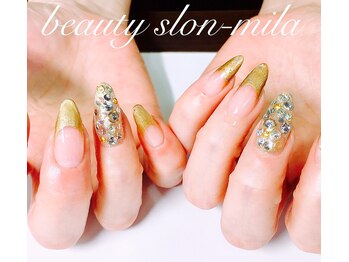 アキレイ(AKILEY)/フレンチビジューネイル