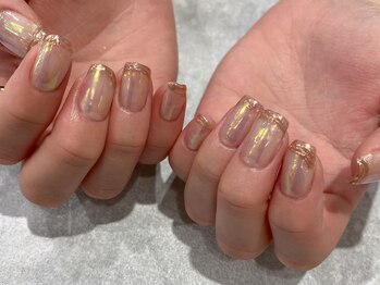 アンネ 渋谷店(ANNE)/【パラジェル】ミラーフレンチ