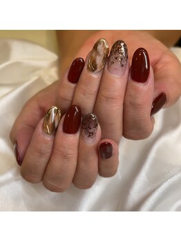 トータルサロン 白べぇーっ プラス/ボルドーネイル