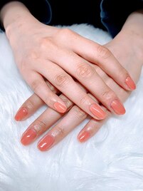 オレンジネイル♪