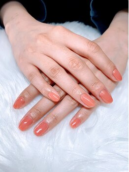 アムルーズ(Amoureuse)/オレンジネイル♪