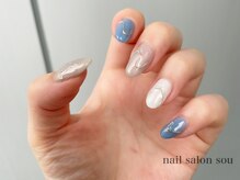 ソウ 難波店 nail salon Sou/ニュアンスnail