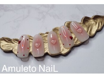 アムレート ネイル 蕨(Amuleto NaiL)/チークネイル★ハート