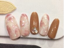 ネイルサロン リリオ(Nail Salon Ririo)/マット大理石風ネイル