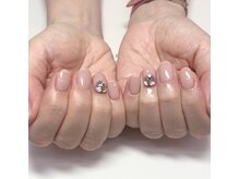 アイリッシュネイル 久屋大通店(Irish Nail)/mao×ビジュー盛り