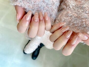 ビューティービースト フォー ネイルアンドアイラッシュ 松浜店(beauty:beast)/冬っぽラメワンカラー☆