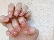 コーシェリ(koselig)/桃ネイル