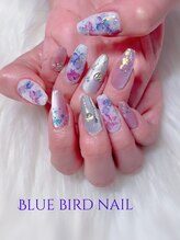 ブルーバードネイル(Blue bird nail)/紫陽花ネイル