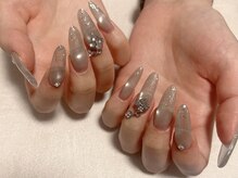 ひまりネイル(ひまりnail)/長さだし/ワンホンネイル