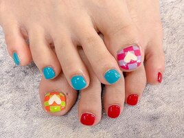フット親指アート