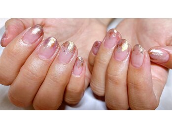 塗りかけネイル