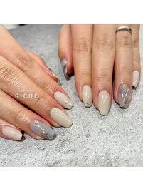ブルーニュアンスおまかせネイル