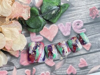 ネイルサロン&スクール ジーナ(GINA)/個性派マーブル