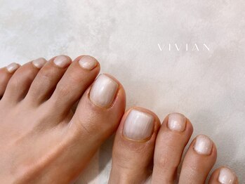 ヴィヴィアン ネイル(Vivian nail)/フット　シンプル　ワンカラー