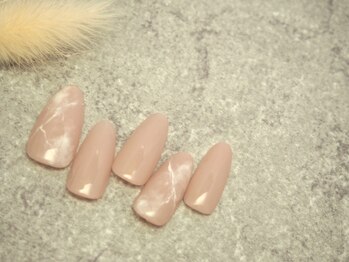 シンプル大理石ネイル