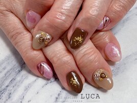 W-531 ピンクバレンタインネイル