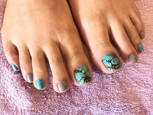 ロータス Lotus/天然石フットネイル