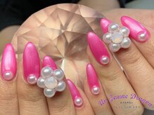 アン ジョーヌドラゴ/【ロングネイル】パールフラワー