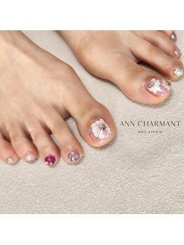 アンシャルマンネイルスタジオ(Ann charmant nail studio)/お任せフットアートコース¥8,800