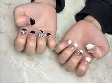 クリーク(CREEK)/白黒フレンチアシメ持ち込み