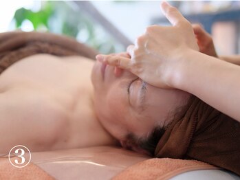 オレアグリーン 岡崎(OLEA green)/3、小顔手順(岡崎ブライダル)