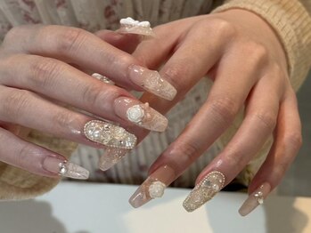 シェリーラメール 新宿店(cherie la mer)/薔薇ネイル