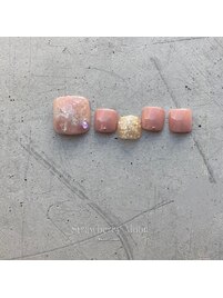 ピンクニュアンスネイル