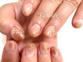 シンプルアートのシーズンネイル