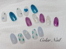 コラールネイル 本町(Colar Nail)/寒色カラーデザイン