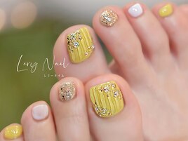 【 Foot 】バターイエローネイル