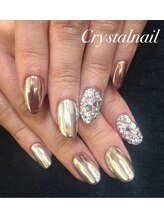 クリスタルネイル ボンベルタ橘店(CRYSTAL NAIL)/ミラーネイル