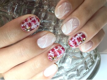 ネイル サロン コービーズ(nail salon COBES)/秋色チェックネイル☆