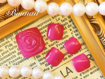 ネイルアンドアイラッシュ ボネール 銀座店(lash Bounail)/シンプル フット 8980円