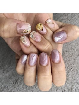 アールドヴィーヴル 富山(Ar de vivre)/アシンメトリーネイル